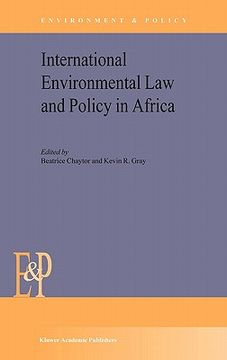 portada international environmental law and policy in africa (en Inglés)