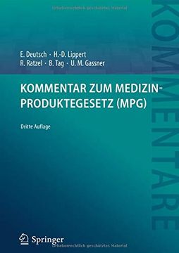 portada Kommentar zum Medizinproduktegesetz (Mpg) (en Alemán)