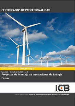 portada Manual Proyectos de Montaje de Instalaciones de Energía Eólica (Mf0615_3)