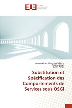 portada Substitution et Spécification des Comportements de Services sous OSGi (French Edition)