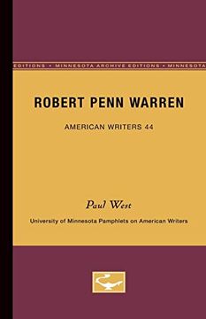 portada Robert Penn Warren - American Writers 44: University of Minnesota Pamphlets on American Writers (en Inglés)