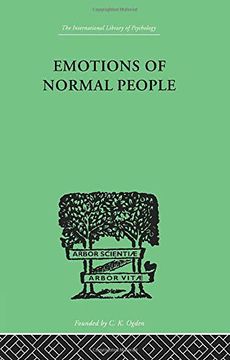 portada Emotions of Normal People (International Library of Psychology: Physiological Psychology) (en Inglés)