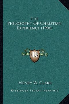 portada the philosophy of christian experience (1906)