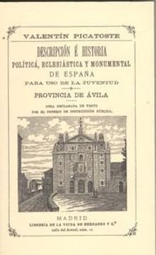 portada Descripción É Historia Política. Eclesiástica Y Monumental De España Para Uso De La Juventud