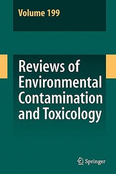 portada reviews of environmental contamination and toxicology 199 (en Inglés)