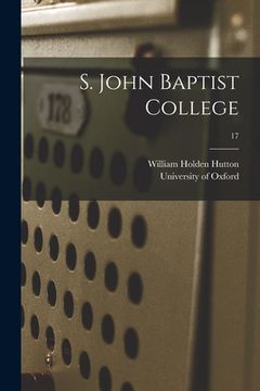 portada S. John Baptist College; 17 (en Inglés)