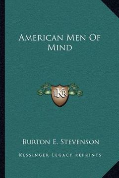 portada american men of mind (en Inglés)