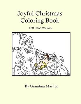 portada Joyful Christmas Coloring Book: Left Hand Version (en Inglés)