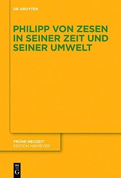 portada Philipp Von Zesen in Seiner Zeit Und Seiner Umwelt (Fruhe Neuzeit)