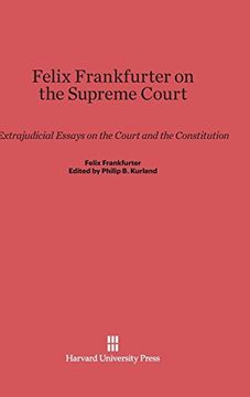 portada Felix Frankfurter on the Supreme Court (en Inglés)