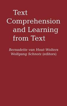 portada text comprehension and learning (en Inglés)