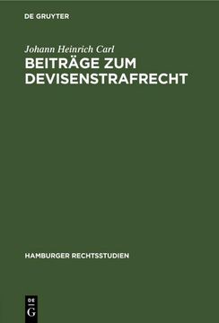 portada Beiträge zum Devisenstrafrecht (en Alemán)