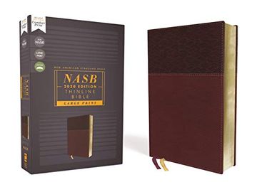 portada Nasb, Thinline Bible, Large Print, Leathersoft, Burgundy, red Letter, 2020 Text, Comfort Print: New American Standard Bible, Burgundy, Leathersoft, red Letter, Comfort Print, Thinline (in English)