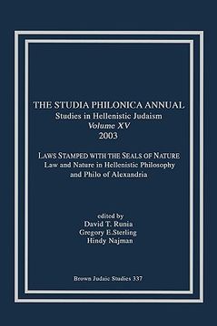 portada the studia philonica annual xv, 2003 (en Inglés)