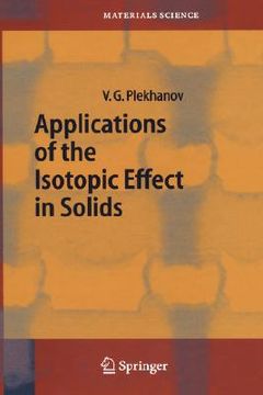 portada applications of the isotopic effect in solids (en Inglés)