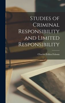 portada Studies of Criminal Responsibility and Limited Responsibility (en Inglés)