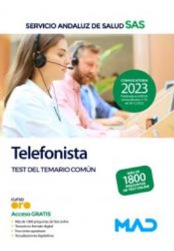 portada Telefonista. Test Comun: Servicio Andaluz de Salud (Sas) (in Spanish)