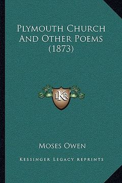 portada plymouth church and other poems (1873) (en Inglés)