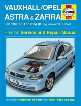 portada Vauxhall/Opel Astra & Zafira Petrol Service and Repair Manua (Haynes Service and Repair Manuals)