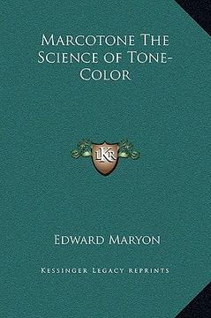 portada marcotone the science of tone-color (en Inglés)