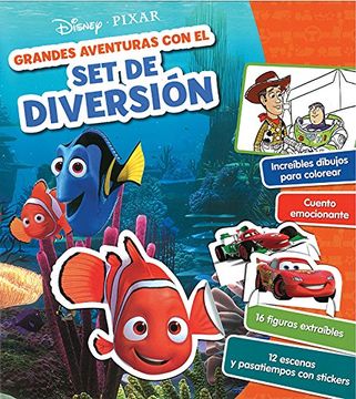 portada Grandes Aventuras con el set de Diversion Disney Pixar