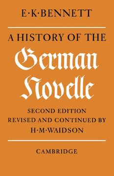portada A History of the German Novelle (in English)