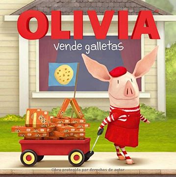 portada OLIVIA vende galletas (OLIVIA Sells Cookies) (Olivia TV Tie-in) (Spanish Edition)