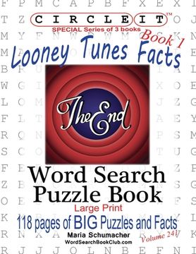 portada Circle It, Looney Tunes Facts, Book 1, Word Search, Puzzle Book 