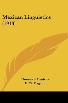 portada mexican linguistics (1913) (en Inglés)
