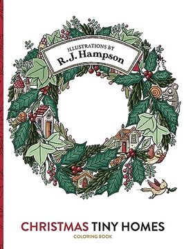 portada Christmas Tiny Homes Coloring Book (en Inglés)