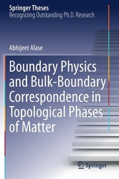 portada Boundary Physics and Bulk-Boundary Correspondence in Topological Phases of Matter (en Inglés)