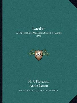 portada lucifer: a theosophical magazine, march to august 1893 (en Inglés)