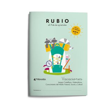 portada Vacaciones Rubio (4. º de Primaria) (in Spanish)
