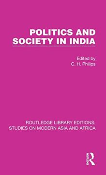portada Politics and Society in India (en Inglés)