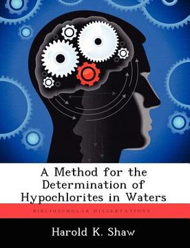portada a method for the determination of hypochlorites in waters (en Inglés)