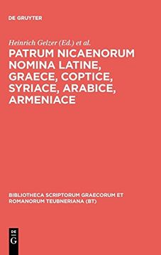 portada Patrum Nicaenorum Nomina Latine, Graece, Coptice, Syriace, Arabice, Armeniace (en Inglés)
