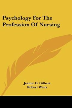 portada psychology for the profession of nursing (in English)