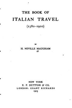 portada The Book of Italian Travel (1580-1900) (en Inglés)