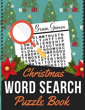 portada Christmas Word Search Puzzle Book: Holiday themed word search puzzle book Puzzle Gift for Word Puzzle Lover Brain Exercise Game (en Inglés)