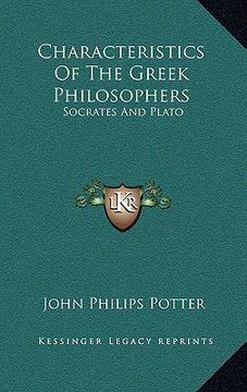 portada characteristics of the greek philosophers: socrates and plato (en Inglés)