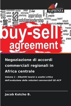 portada Negoziazione di accordi commerciali regionali in Africa centrale (en Italiano)