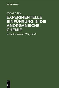 portada Experimentelle Einführung in die Anorganische Chemie (en Alemán)