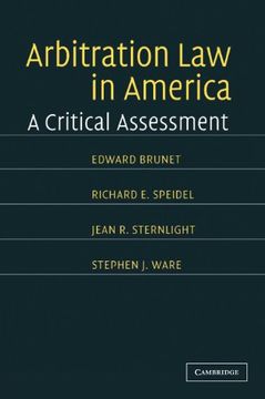portada Arbitration law in America: A Critical Assessment (en Inglés)
