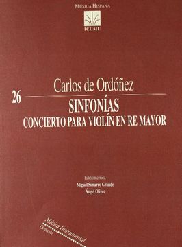 portada Sinfonias Concierto Para Violin En Re Mayor