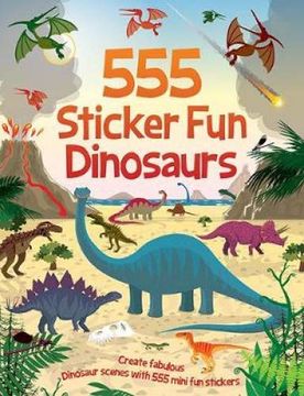 portada 555 Sticker fun Dinosaurs (in English)
