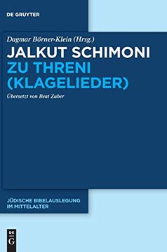 portada Jalkut Schimoni / Jalkut Schimoni zu Threni (Klagelieder) (en Alemán)