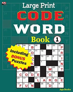 portada Large Print Code Word Book 1 (Cleverly Crafted Codeword Series) 