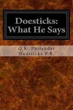 portada Doesticks: What He Says (en Inglés)