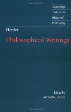 portada Herder: Philosophical Writings Paperback (Cambridge Texts in the History of Philosophy) (in English)