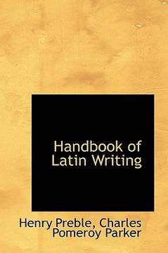 portada handbook of latin writing